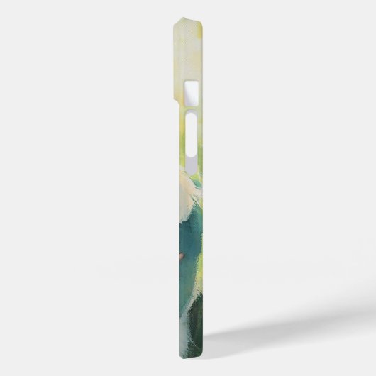 Sweet Girl en Puppy Waterverf iPhone Case (Achterkant / Links)