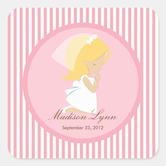 Sweet Girl First Heilige Communist Sticker Pink (Voorkant)