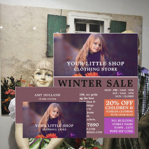 Sweet Girl, kinderkledingwinkel Visitekaartje