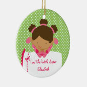 Sweet Girl, klein zuster kerstornament Keramisch Ornament (Rechts)