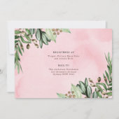 Sweet Girl Woodland Animals Baby shower per post Kaart (Achterkant)