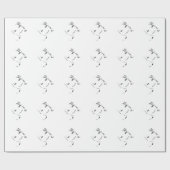 Sweet Girl, zwart wit portret, heldere ogen Cadeaupapier (Vlak)