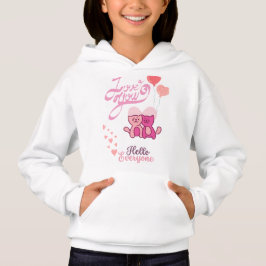 SWEET Girls' Hoodie MET KATTEN LIEFDE