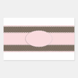 Sweet Girly Baby Pink Dot Rechthoekige Sticker