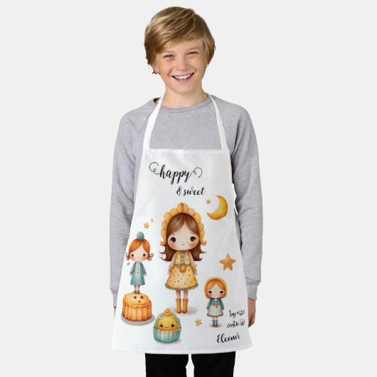 Sweet Girly Cookie Baker Schort (Gedragen)