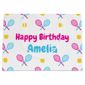 Sweet girly tennis large groot cadeauzakje (Voorkant)