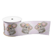 Sweet Girly Waterverf Koala Pink Baby shower Satijnen Lint (Spoel)