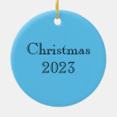 Sweet Glas in lood Australian Shepherd Dog Keramisch Ornament (Achterkant)