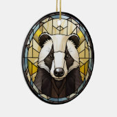 Sweet Glas in lood Badger Keramisch Ornament (Rechts)