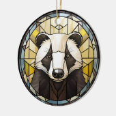 Sweet Glas in lood Badger Keramisch Ornament (Links)