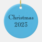 Sweet Glas in lood Bluebird Keramisch Ornament (Achterkant)