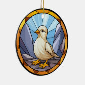 Sweet Glas in lood Dog Baby Chick Keramisch Ornament (Rechts)