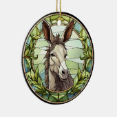 Sweet Glas in lood Donkey Keramisch Ornament (Rechts)