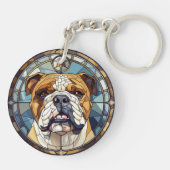 Sweet Glas in lood Engelse Bulldog Sleutelhanger (Achterkant)
