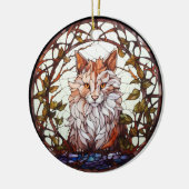 Sweet Glas in lood Forest Cat Keramisch Ornament (Links)