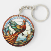 Sweet Glas in lood Golden Pheasant Sleutelhanger (Achterkant)