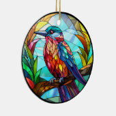 Sweet Glas in lood Kingfisher Bird Keramisch Ornament (Rechts)