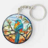 Sweet Glas in lood Kingfisher Bird Sleutelhanger (Achterkant)