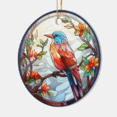 Sweet Glas in lood Kingfisher Keramisch Ornament (Links)