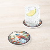 Sweet Glas in lood Kingfisher Zandsteen Onderzetter (Zijkant)