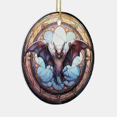 Sweet Glas in lood Spooky Flying Bat Keramisch Ornament (Rechts)