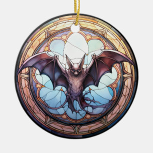 Sweet Glas in lood Spooky Flying Bat Keramisch Ornament