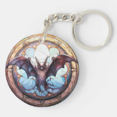 Sweet Glas in lood Spooky Flying Bat Sleutelhanger (Achterkant)