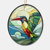 Sweet Glas in lood Toucan Bird Keramisch Ornament (Links)