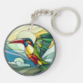 Sweet Glas in lood Toucan Bird Sleutelhanger (Achterkant)