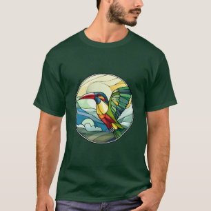 Sweet Glas in lood Toucan Bird T-shirt