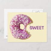 SWEET Glazed Donut Briefkaart (Voorkant / Achterkant)