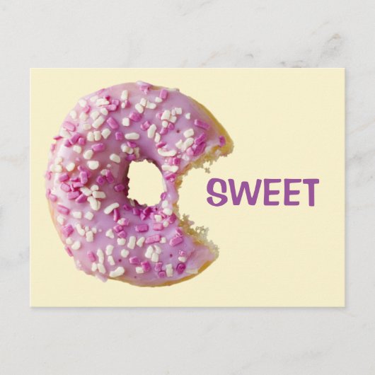 SWEET Glazed Donut Briefkaart (Voorkant)