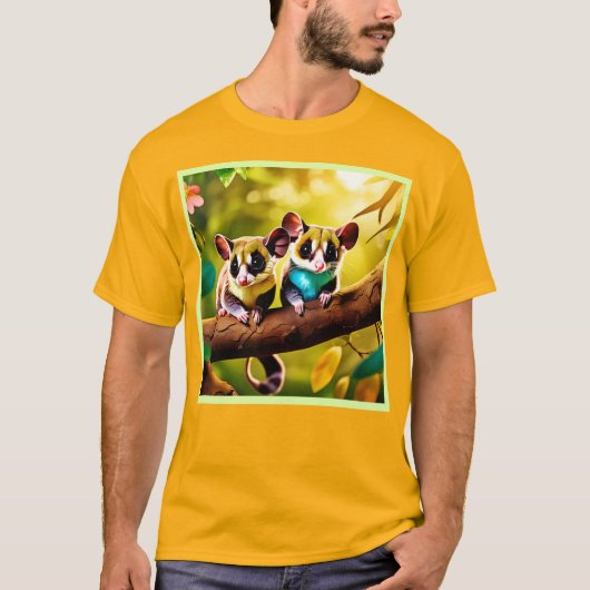 Sweet Glider Pair Design T-shirt (Voorkant)