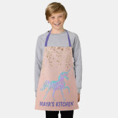 Sweet Glittery Rainbow Unicorn Girls Schort (Gedragen)