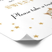 Sweet Gold Celestial Baby shower Treats Poster (Hoek)