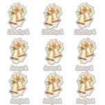 Sweet Gold Christmas Bells Stickers<br><div class="desc">Personaliseer en Gift of Personaliseer aan creëer uw eigen Gifttassen, Brillen, Plastiek of Document Koppen, Favoriete Labels, Kerstmiszakken of andere partijpunten met deze Kiss Gesneden Stickers. (9 Individuele Sneeuwvlok Stickers & 9 Individuele Naam Stickers op dit vel. Ongeveer 3, 5 inch bij combinatie.) Personaliseer door de Namen op elke rij...</div>