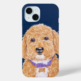 Sweet Golden Doodle iPhone 15 Case
