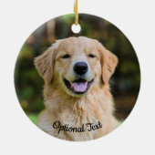 Sweet Golden Retriever Dog Keramisch Ornament (Achterkant)
