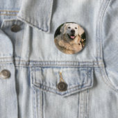Sweet Golden Retriever Pin Ronde Button 5,7 Cm (In situ)