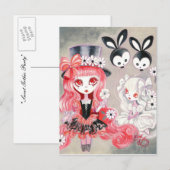 Sweet Gothic Party Uitnodiging Briefkaart (Voorkant / Achterkant)