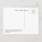 Sweet Gothic Party Uitnodiging Briefkaart (Achterkant)
