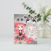 Sweet Gothic Party Uitnodiging Briefkaart (Staand voorkant)