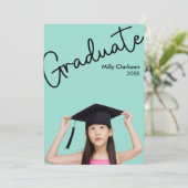 Sweet Graduate for Kids Invitation Aankondiging (Staand voorkant)