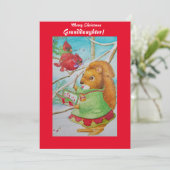 Sweet Granddochters kerstKaart (Staand voorkant)