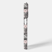Sweet Gray Pink White Whimsical Pattern Flowers Case-Mate iPhone Case (Achterkant / Rechts)