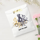 Sweet Great Dane-hart Favor Bag Bedankzakje (Gezegeld)