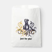 Sweet Great Dane-hart Favor Bag Bedankzakje (Voorkant)