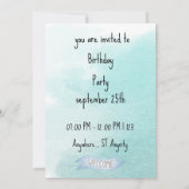 Sweet green baby bear baby kaart (Achterkant)