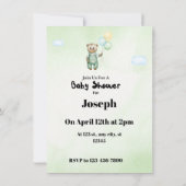 Sweet green baby bear  kaart (Achterkant)