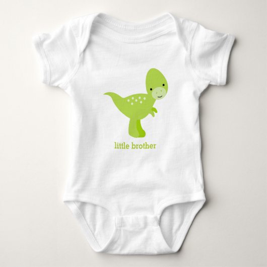 Sweet Green Baby Dinosaur Romper (Voorkant)